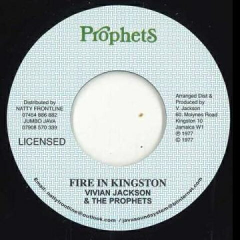 ・アーティスト Vivian Jackson, The Prophets ・タイトル Fire In Kingston / Dub ・レーベル・型番 Prophets UK FIK ・フォーマット 7インチレコード ・コンディション(盤) 新品 (M) ・コンディション(ジャケット) ・コンディション(帯) オビなし ・特記事項 サンプル画像です。実際の商品の画像ではありません 商品写真はバーコード/カタログ番号に対応したサンプル画像ですので、お送りする商品の画像ではありません。帯やライナーなどの付属品は、特記事項に記載されている場合のみ含まれます。プロモやカラーレコードなどの仕様についても、該当する場合のみ特記事項に記載しています。 【ご購入前に必ずご確認ください】 ・本店サイト(www.recordcity.jp)とは価格、送料が違います ・本店サイト、その他支店のオーダーとは同梱発送できません ・注文確定後に別の注文を頂いた場合、注文同士の同梱は致しかねます。 ・別倉庫から発送しているため、店頭受け渡しは対応しておりません ・一部商品は他の通販サイトでも販売しているため、ご注文のタイミングによっては商品のご用意ができない場合がございます。 ・土日祝日はお休みです 金曜・祝前日9時以降のご連絡またはご入金は、返答または発送が週明け・祝日明けに順次対応となります。 ・ご購入後のキャンセル不可 ご購入後のキャンセルはいかなる理由においてもお受けできません。ご了承の上、ご購入くださいませ。 ・日本郵便(ゆうパック/ゆうメール)によるお届けになります。 ・中古品であることをご理解ください 当ストアでは中古商品を主に販売しております。中古品であることをご理解の上ご購入ください。また、一部商品はRecordCityオンラインストアで試聴可能です。 ・返品について お客様のご都合による返品は一切承っておりません。 表記の内容と実際の商品に相違がある場合、また針飛び等で返品・返金をご希望される場合は、商品の到着後1週間以内にご連絡ください。商品の返送をこちらで確認後、キャンセル・返金を行います。 コンディションVG以下の商品は返品できません。プレイに影響のない表面のこすれ傷、プレス起因のノイズ盤は返品の対象外です。 【コンディション表記】 ・ほぼ新品(M-)(Like New) 完全な新品。未使用。当店ではほぼ使用しません ・非常に良い(EX)(Excellent) 中古盤として美品な状態。わずかな経年を感じるものの傷みを感じさせない、当店基準で最高の状態 ・良い(VG+)(Very Good Plus) 丁寧に扱われた中古品で、軽い使用感がみられる。 ・可(VG)(Acceptable) 使い込まれた中古品で、「良い」よりもさらに使用感がみられる。 ・悪い(VG-)(Bad) 状態が悪いアイテム。使用の保障はなく、再生不可、針飛び、目立つノイズがあるかもしれない。状態によるクレーム不可。返品不可。 ・非常に悪い(G)(Very Bad) 「悪い」よりさらに状態が悪いアイテム。使用の保障はなく、再生不可、針飛び、目立つノイズがあるかもしれない。状態によるクレーム不可。返品不可。 ・ジャンク(Fair)(Junk/Fair) 割れている、反っている、水ダメージがある、カビ、ジャケットが分離している、ひどい書き込み、ひどい擦れなど最低の状態。使用の保障はなく、再生不可、針飛び、目立つノイズがあるかもしれない。状態によるクレーム不可。返品不可。 ・ジャンク(Poor)(Junk/Poor) 割れている、反っている、水ダメージがある、カビ、ジャケットが分離している、ひどい書き込み、ひどい擦れなど最低の状態。使用の保障はなく、再生不可、針飛び、目立つノイズがあるかもしれない。状態によるクレーム不可。返品不可。