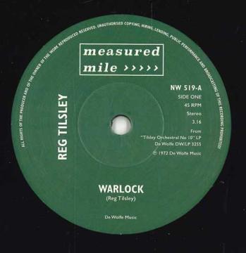 7” Reg Tilsley / Roger Jackson Warlock / Flashpoint NW519 MEASURED MILE 紙ジャケ /00080