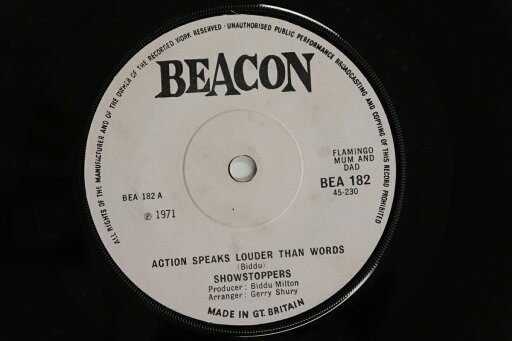 【中古】英7” Show Stoppers Action Speaks Louder Than Words BEA182 Beacon /00080 【中古】英7” Show Stoppers Action Speaks Louder Than Words BEA182 Beacon /00080