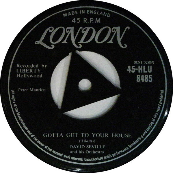 【中古】英7” David Seville & His Orchestra Gotta Get To Your House / Camel Rock HLU8485 London Records /00080
