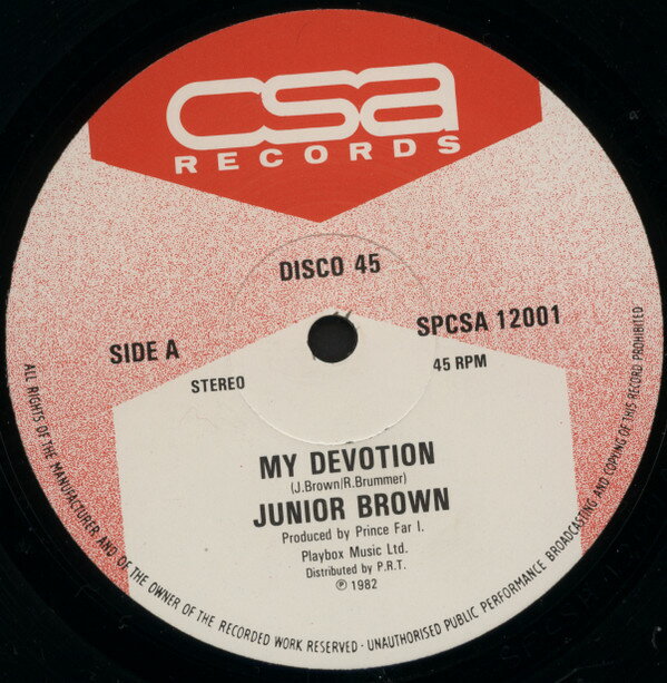 12” Junior Brown My Devotion / People SPCSA12001 CSA Records /00250