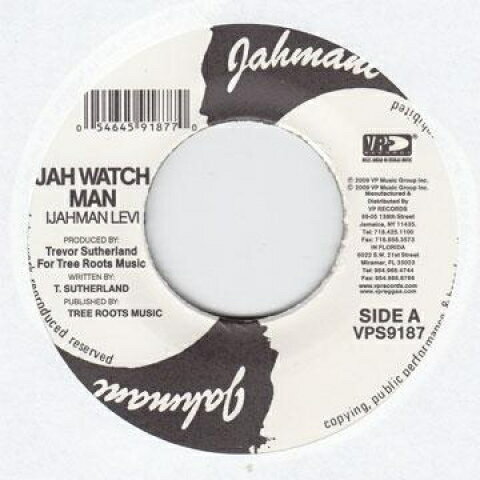 7” Ijahman Levy Jah Watch Man / Africa Is Calling VPS9187 Jahmani US/VP US /00080