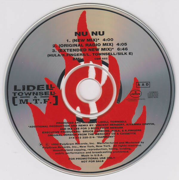 CD Lidell Townsell &amp; M.T.F. Nu Nu CDP682 MERCURY プロモ /00110