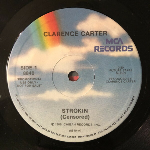 7” Clarence Carter Strokin (Censored) / Strokin 8840PROMO MCA Records プロモ /00080