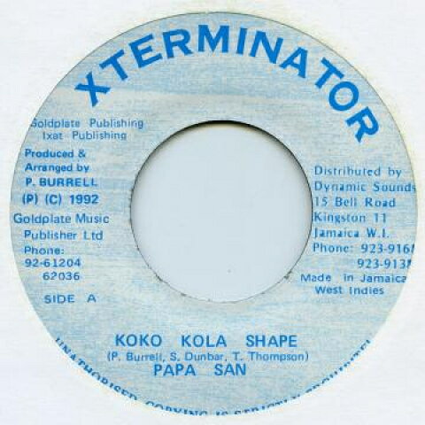 7” Papa San Koko Kola Shape Xterminator /00050