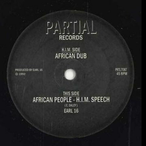 7” Earl Sixteen African People - H.I.M Speech / African Dub PRTL7087 Partial /00048