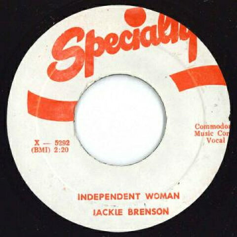 7” Jackie Brenston / Paul Bascomb Independent Woman / Mumbles Blues X5292 Specialty /00050