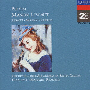 2discs CD テバルディ(レナータ), ローマ聖 プッチーニ:マノン・レスコー POCL38323 ユニバーサルミュージ /00220