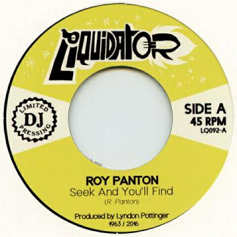 7” Roy Panton Seek And Youll Find / Cherita LQ092 Liquidator /00080
