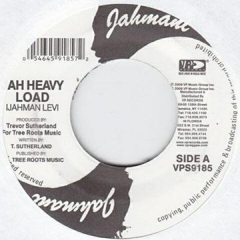 7” Ijahman Levy Jah Heavy Load / Bits &amp; Pieces Of Love VPS9185 Jahmani/VP /00080