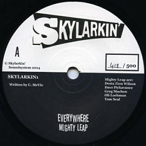 7” Mighty Leap Everywhere / Wrongtoms Omnipresent Dub SKYLARKIN1 Skylarkin Soundsyste /00053