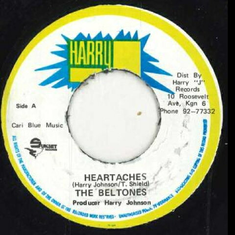 7” Beltones Heartaches / Version none Harry J /00048