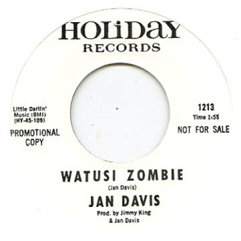 7” Jan Davis Watusi Zombie / Pooky HOLIDAY1213 Holiday UK /00047