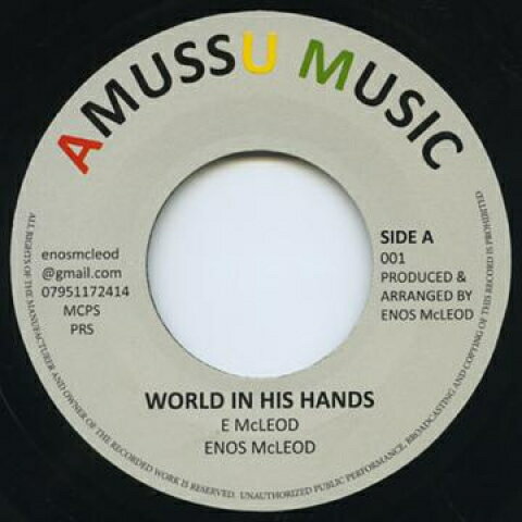 7” Enos Mclead World In His Hands / Dub AMM001 Amussu Music /00080
