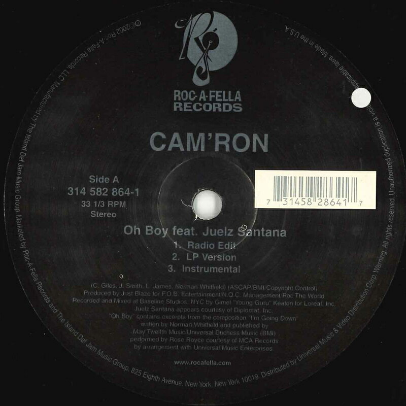 12” Camron Oh Boy / The Roc (Just Fire) 3145828641 ROC A FELLA /00250