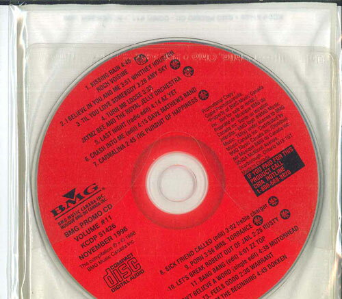 CD Various Bmg Pop Promo Cd Compilation - Volume 11 (November KCDP51426 BMG MUSIC CANADA INC プロモ /00110