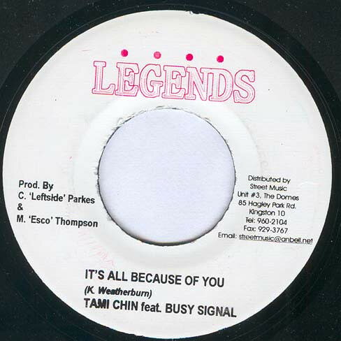 7” Tami Chynn, Busy Signal / Rock Its All Because Of You / Rebirth Of The Classics NONE Legends /00080