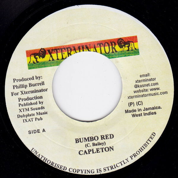 7” Capleton Bumbo Red NONE XTerminator /00080