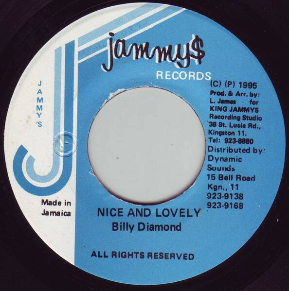 【中古】7インチ Billy Diamond Nice And Lovely NONE Jammys Records