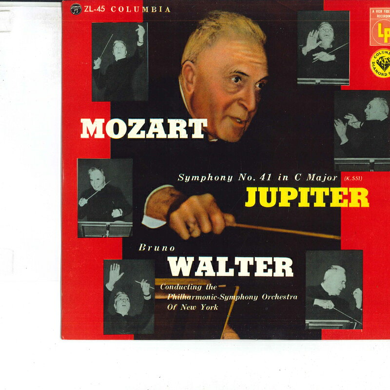 【中古】10” ブルーノ・ワルター, ニューヨー モーツァルト 交響曲第41番 ハ長調 ジュピター ZL45 COLUMBIA /00200 recordcity-11089821 RECORD CITY 楽天市場店 パッケージ画像