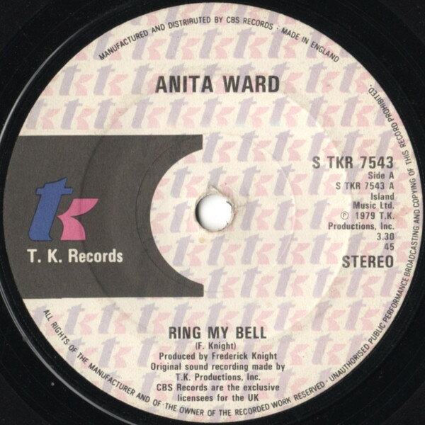 【中古】7” Anita Ward Ring My Bell STKR7543 T.K. Records /00080