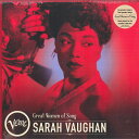 【新品】LP Sarah Vaughan Great Women Of Song 00602455885388 VERVE /00260