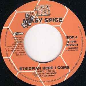 【中古】英7” Mikey Spice Ethiopian Here I Come BBR701 Busy Bee /00080