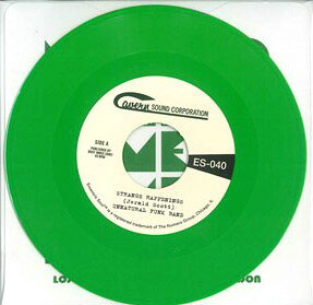 7” Unnatural Funk Band Strange Happenings / Living In The Past :green Viny ES040GREENVINYL Numero Group 未開封 /00080