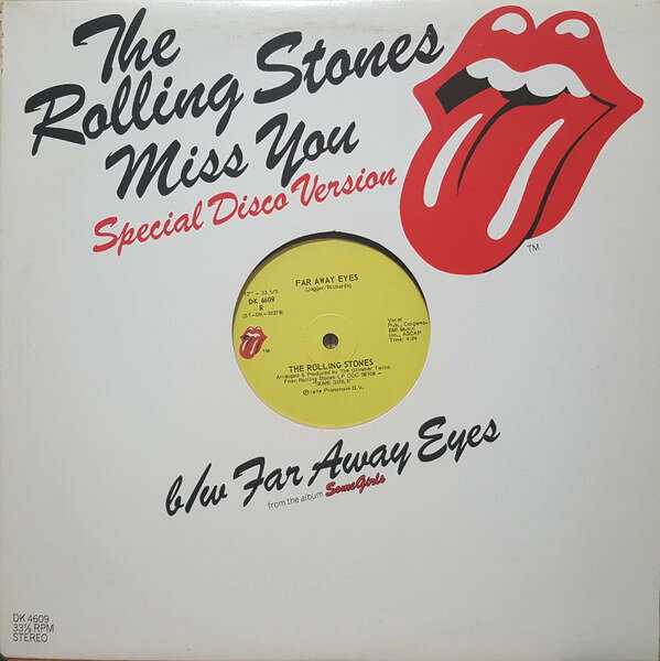 12” Rolling Stones Miss You (Special Disco Version) DK4609R Rolling Stones Recor /00250