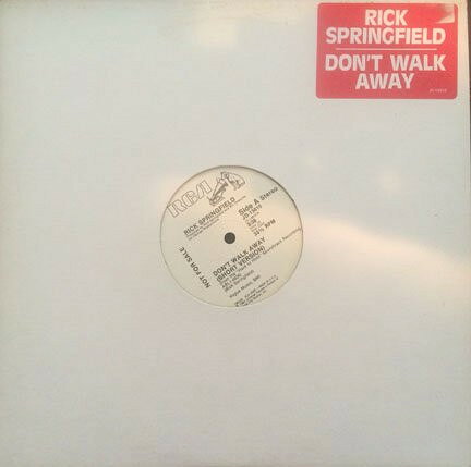 12” Rick Springfield Dont Walk Away JD13815 RCA /00250