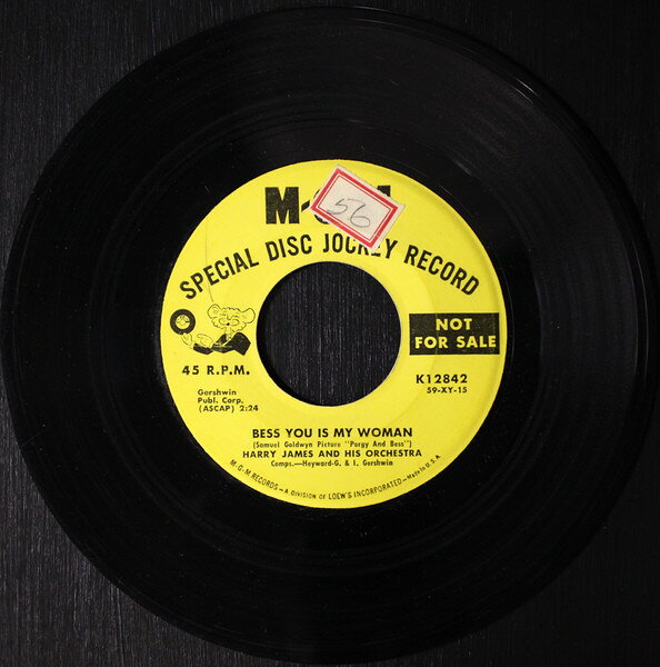 7” Harry James &amp; His Orchestra Bess You Is My Woman K12842PROMO MGM Records プロモ /00080