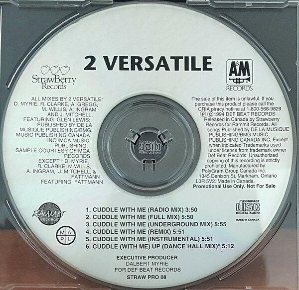 CD 2 Versatile Cuddle With Me STRAWPRO08 Strawberry プロモ /00110