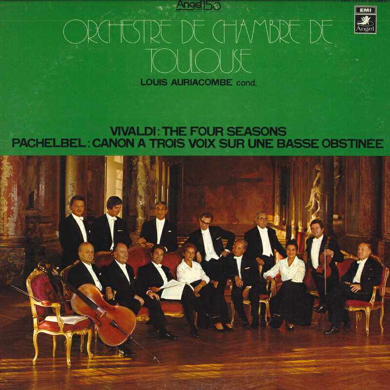 LP Louis Auriacombe, Orchestre De Vivaldi The Four Seasons / Pachelbel Canon A Trois EAC70136 ANGEL /00260