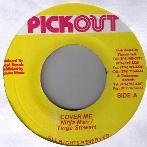 【中古】7” Ninjaman / Tinga Stewart Cover Me NONE Pickout /00080