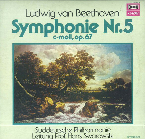 【中古】LP ハンス・スワロフスキー, 南ドイ ベートーヴェン 交響曲 第5番 ハ短調, 作品67 1140540 EUROPA KLASSIK /00260 recordcity-11095633 RECORD CITY 楽天市場店 パッケージ画像