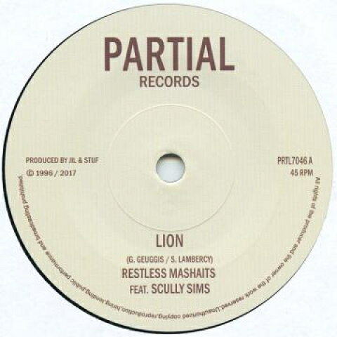 7” Restless Mashaits, Scully Sims Lion / Dub Lion PRTL7046 Partial UK /00050