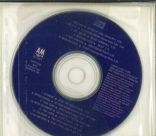 CD Various A&amp;m Radio Sampler Vol 12 (November 23, 1992) COMP112392 A&amp;M RECORDS プロモ /00110