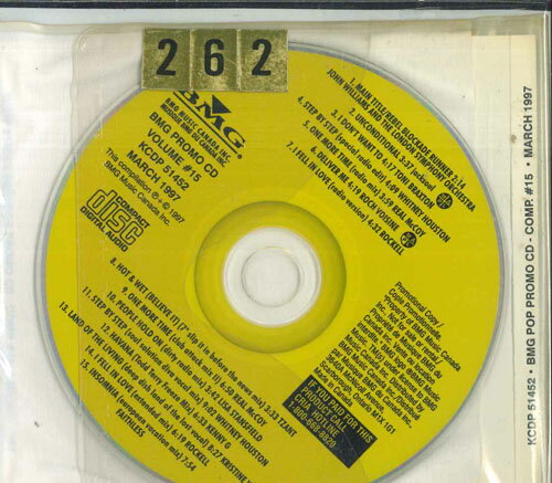 CD Various Bmg Pop Promo Cd Compilation #15 - March 1997 KCDP51452 BMG MUSIC CANADA INC プロモ /00110