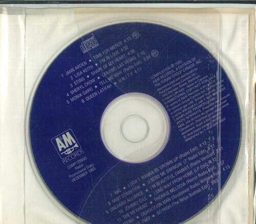 CD Various A&amp;m Radio Sampler Vol 12 (December 6, 1993) COMP120693 A&amp;M RECORDS プロモ /00110
