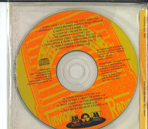 CD Various A&amp;m / Island / Motown Radio Sampler Vol. 8 (Septemb COMP090996 A&amp;M, ISLAND, MOTOWN プロモ /00110