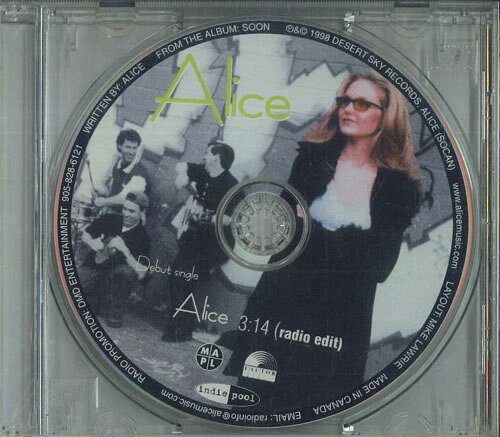 CD Alice Alice (Radio Edit) 9058286121 INDIE POOL &amp; I プロモ /00110