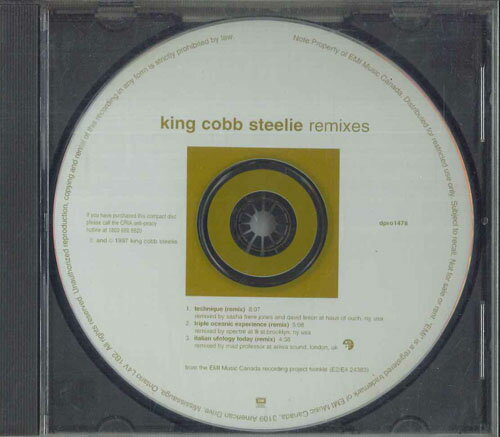 CD King Cobb Steelie Remixes DPRO1478 EMU MUSIC CANADA プロモ /00110
