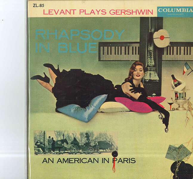 10” Gershwin, Oscar Levant, Philad Rhapsody In Blue, An American In Paris ZL85 COLUMBIA /00200