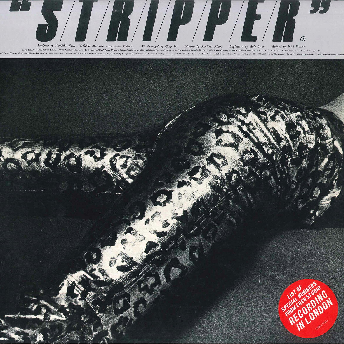 【中古】LP 沢田研二 Stripper 28MX1040 POLYDOR /00260