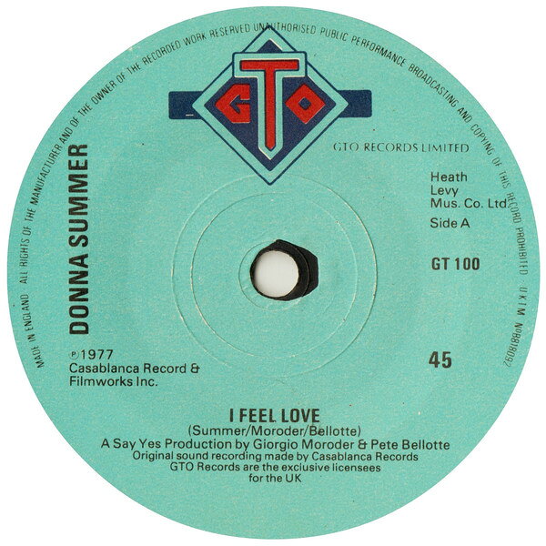 7” Donna Summer I Feel Love / Cant We Just Sit Down (And Talk It Ov GT100 GTO /00080