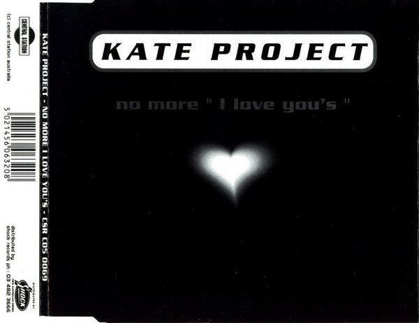 CD Kate Project No More ”i Love Yous” CSRCD50069 Central Station /00110