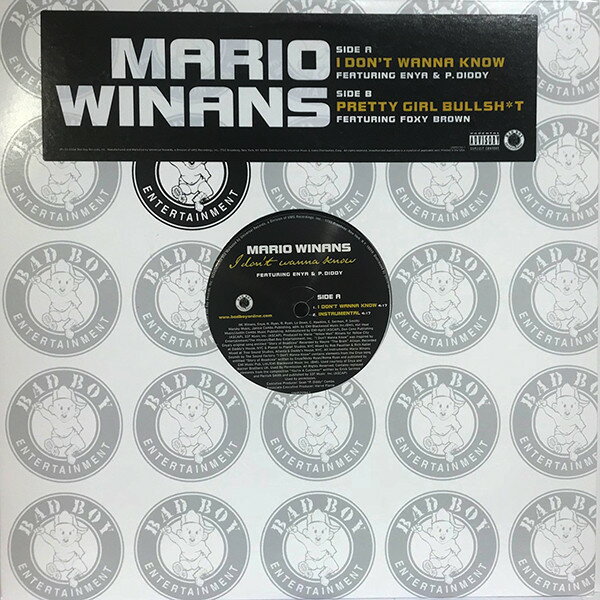 12” Mario Winans I Dont Wanna Know / Pretty Girl Bullshit UNIR211941 Bad Boy Entertainmen プロモ /00250