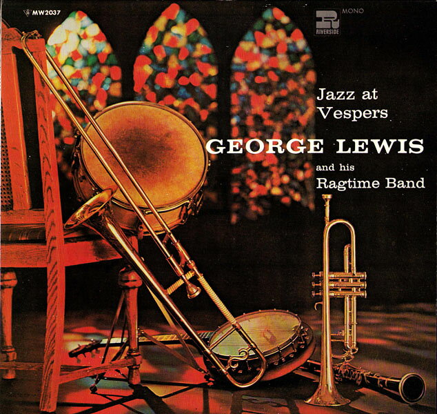 LP George Lewis &amp; His Ragtime Band Jazz At Vesper MW2037 RIVERSIDE Japan /00260