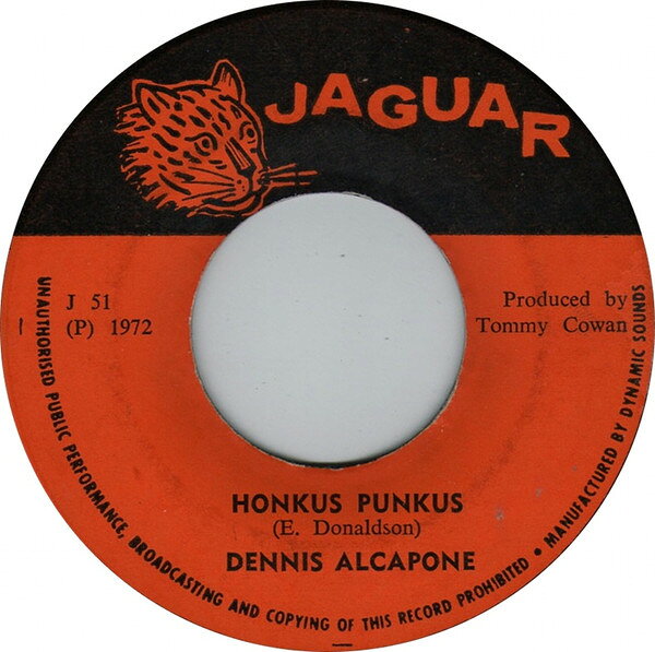 【中古】ジャマイカ7” Dennis Alcapone / The Dynamite Honkus Punkus / The Lion Sleeps (Version) J51 Jaguar /00080