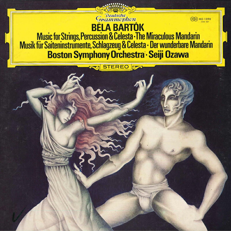 【中古】LP 小澤征爾, ボストン交響楽団 バルトーク: 組曲 中国の不思議な役人, 弦楽器と打楽器 MG1098..